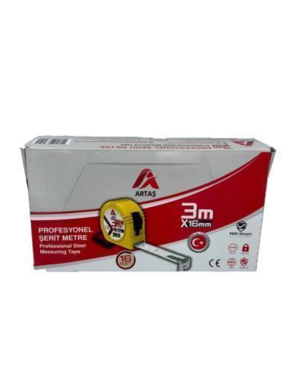 Artaş Şerit Metre 3 m x 16 mm