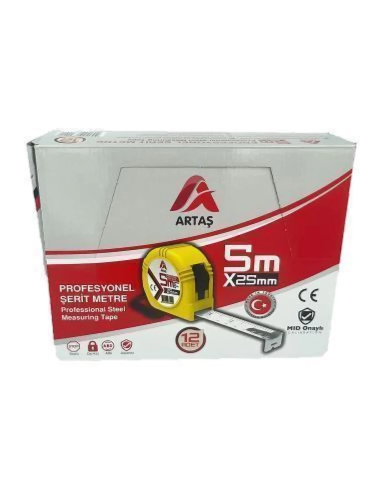 Artaş HMP Şerit Metre 5 m x 25 mm