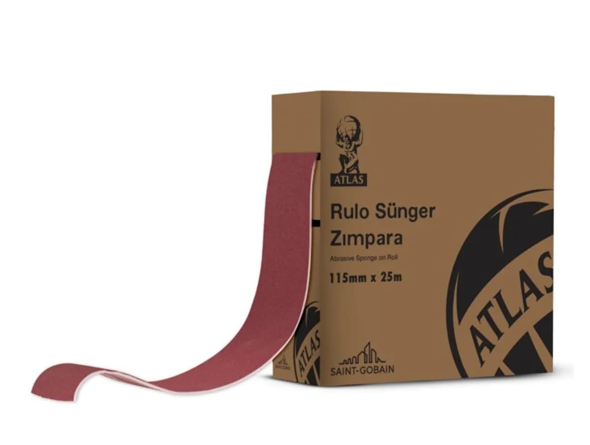 Atlas Eko Rulo Sünger Zımpara 115 mm x 25 m