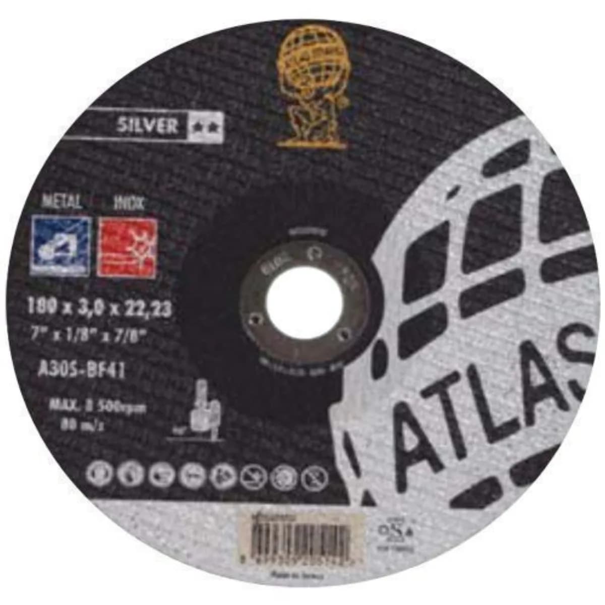 Atlas Metal Kesme Diski 180x3,0x22,23 mm