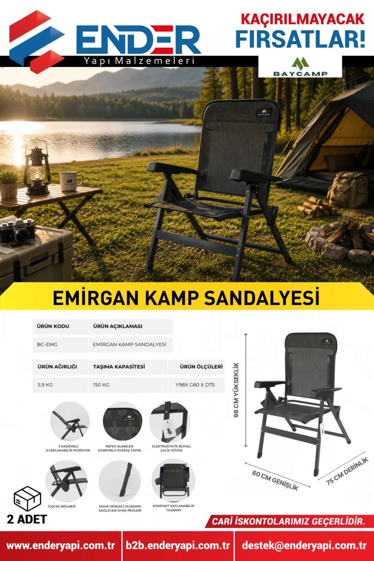 Baycamp Emirgan Kamp Sandalyesi