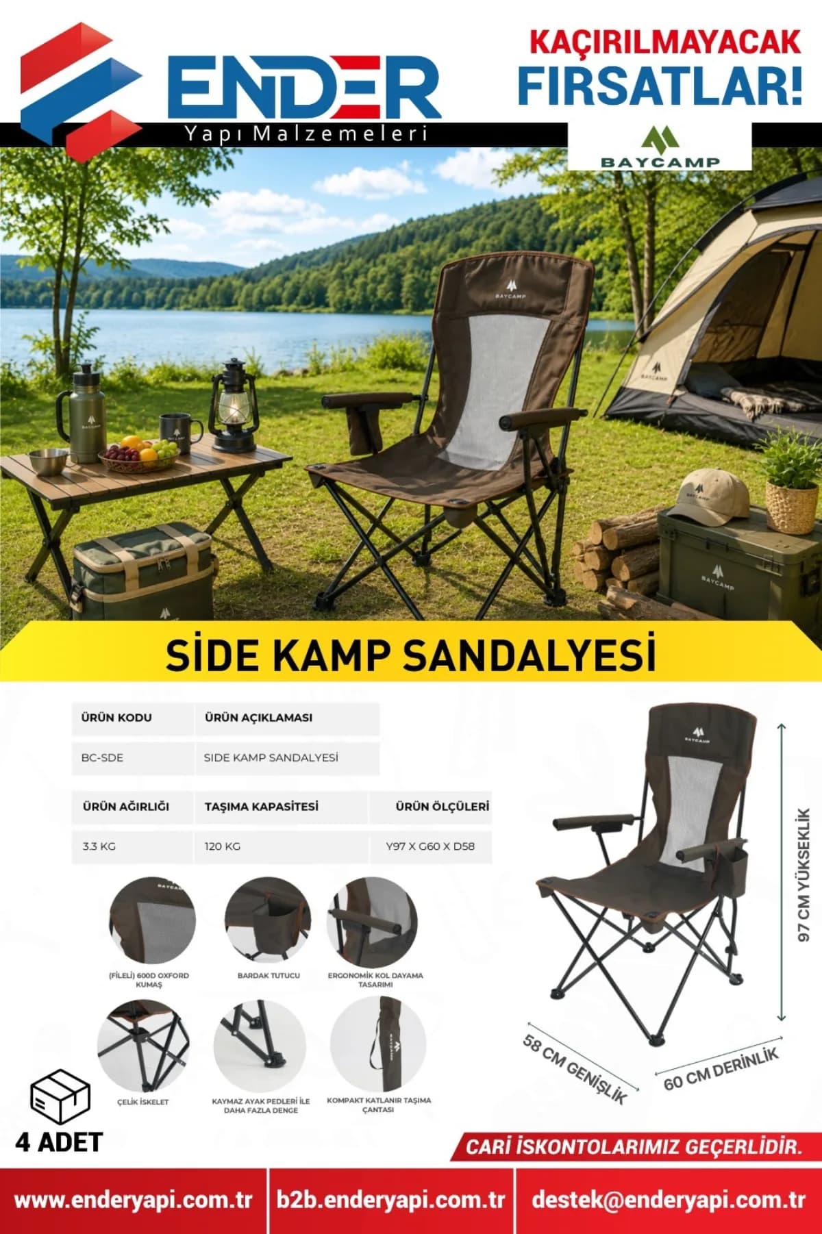 Baycamp Side Kamp Sandalyesi