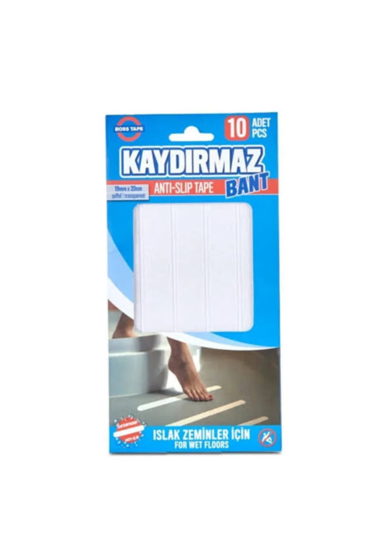 Bosstape Küvet Kaydırmazlık Bandı 19 mm 10'lu