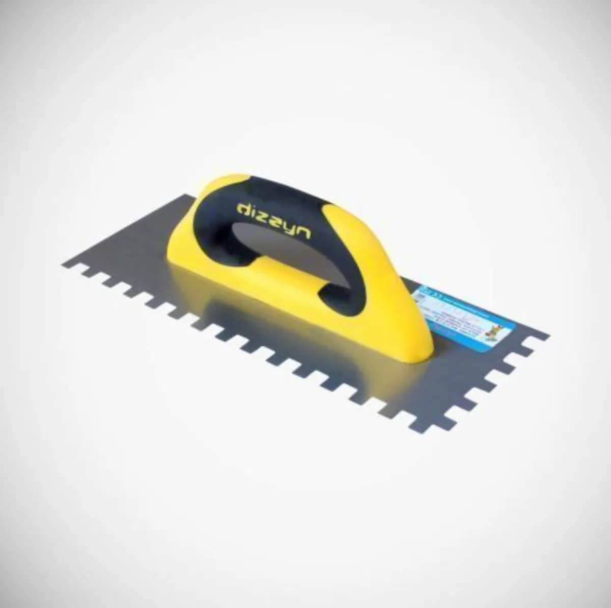 Dizayn Seramik Malası Plastik Açık Sap 35 cm, 12x12 mm Diş