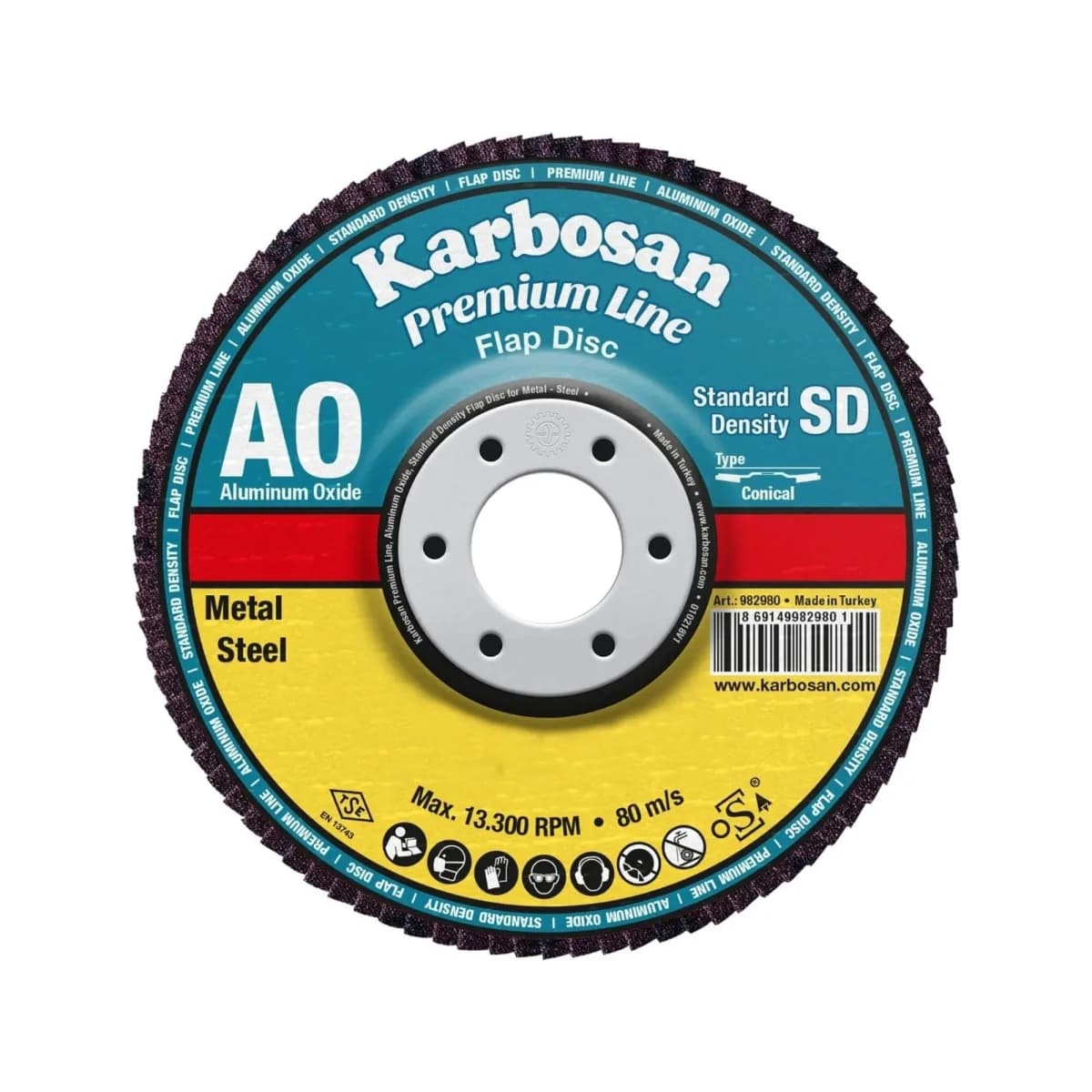 Karbosan Alüminyum Oksit Flap Disk
