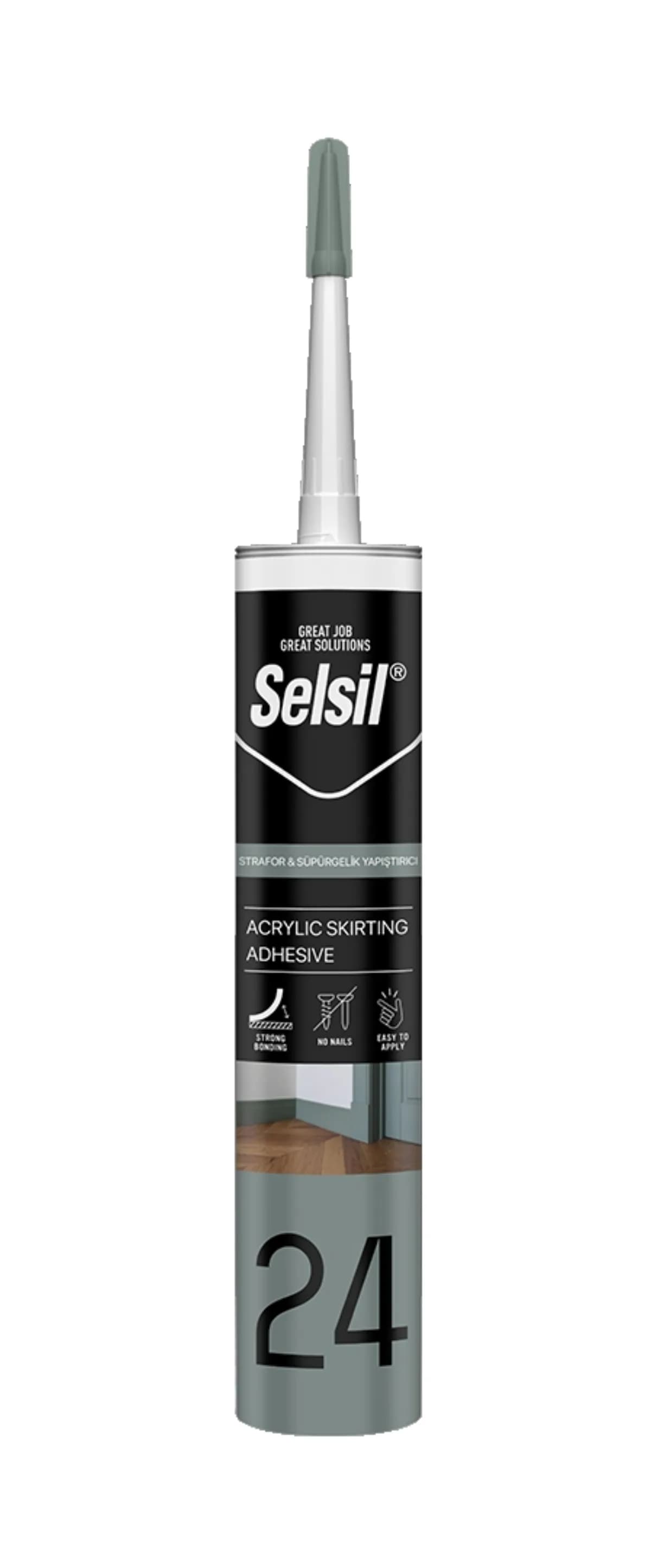 Selsil Strafor ve Süpürgelik Yapıştırıcısı 500 g