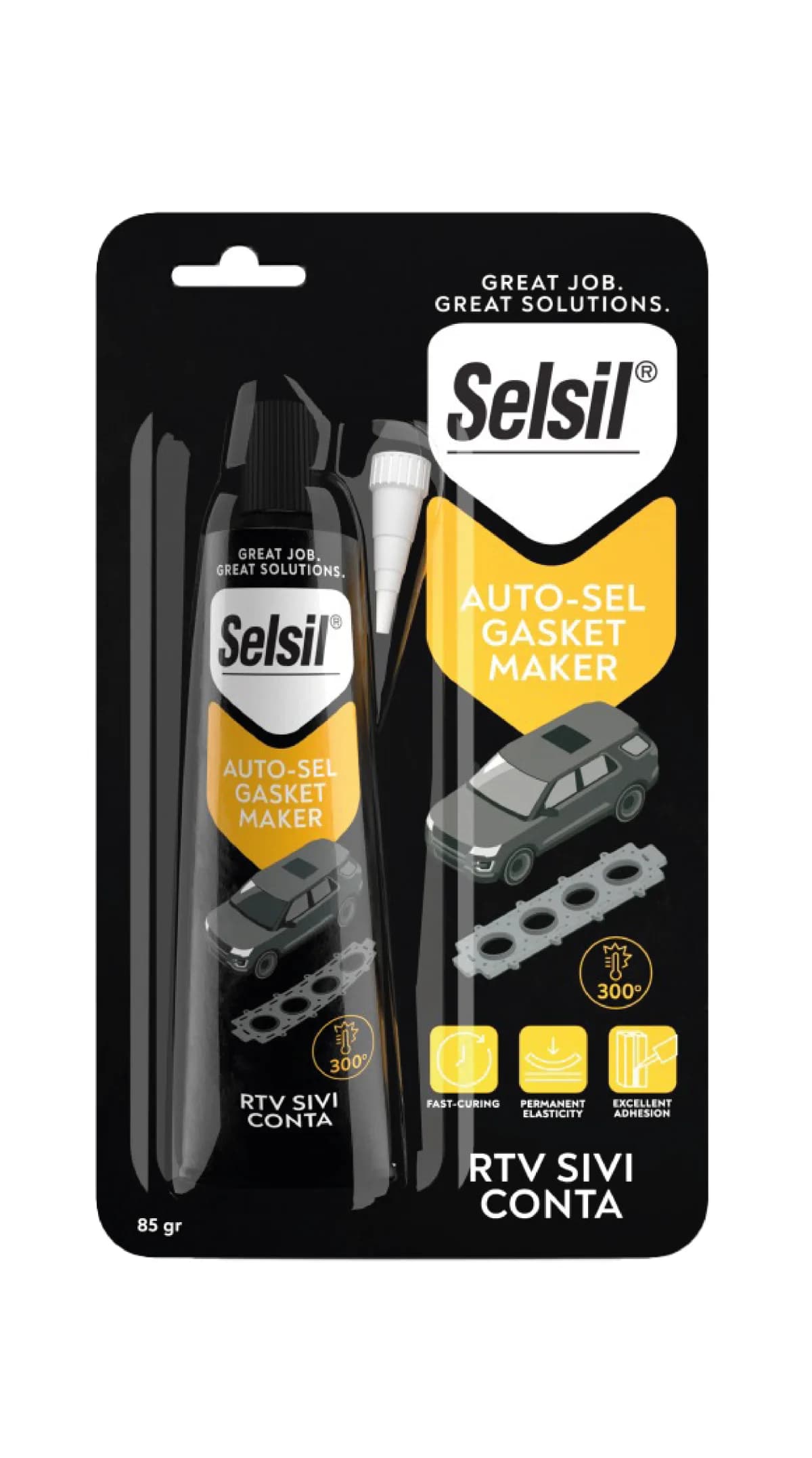 Selsil Tüp RTV Silikon 85 g Kırmızı