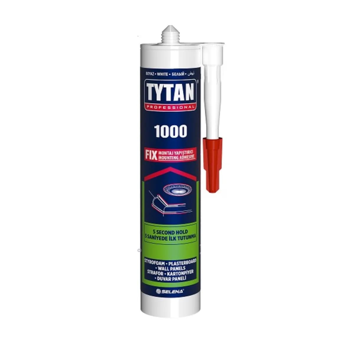 Tytan 1000 Fix Montaj ve Strafor Yapıştırıcısı 310 ml Beyaz