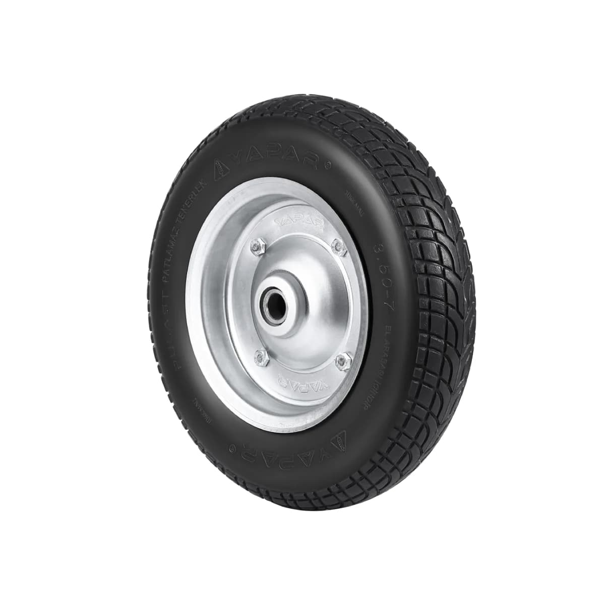 Yaparlar Pulast Patlamaz Tekerlek 3,50x7 Rulmanlı
