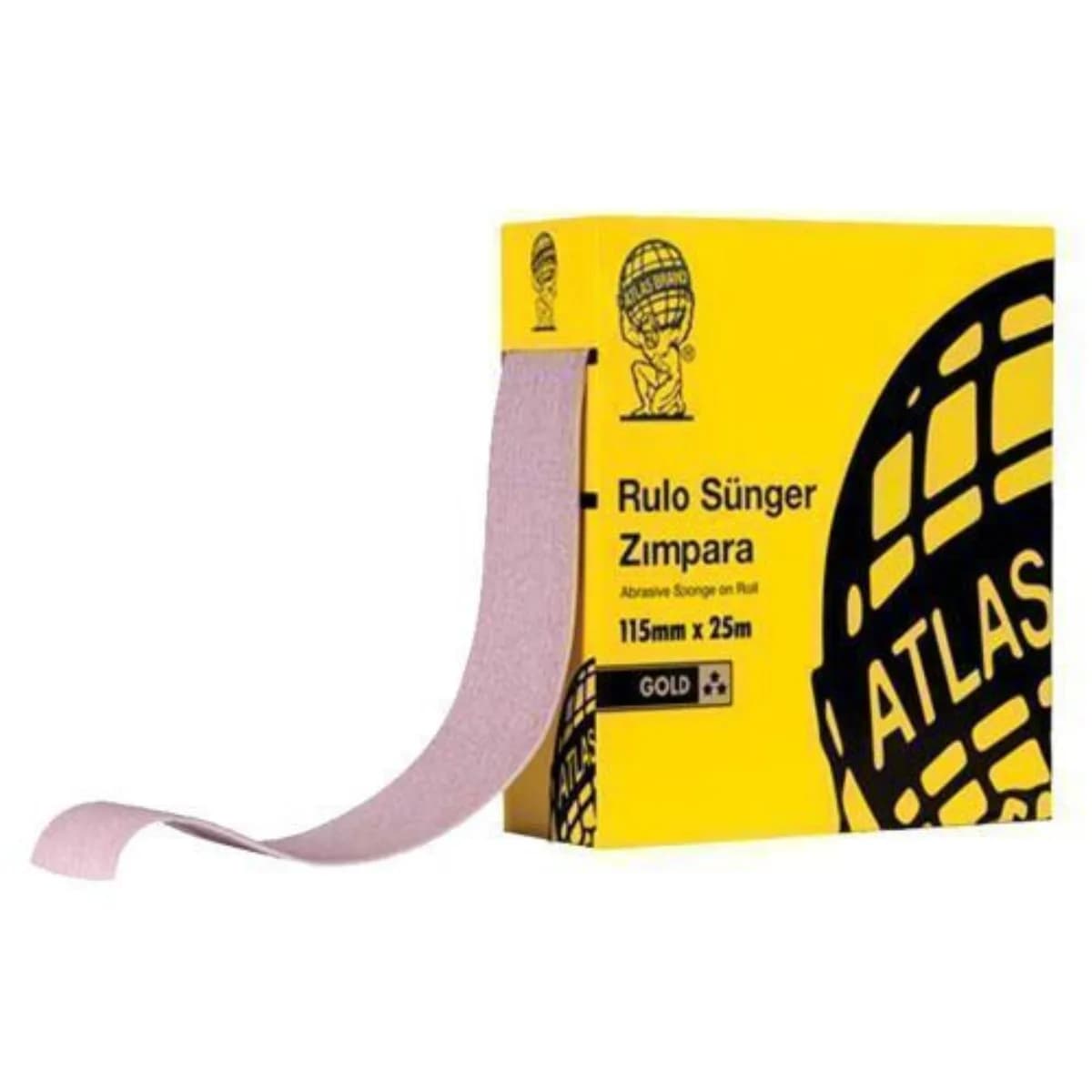 Atlas Rulo Sünger Zımpara 115 mm x 25 m