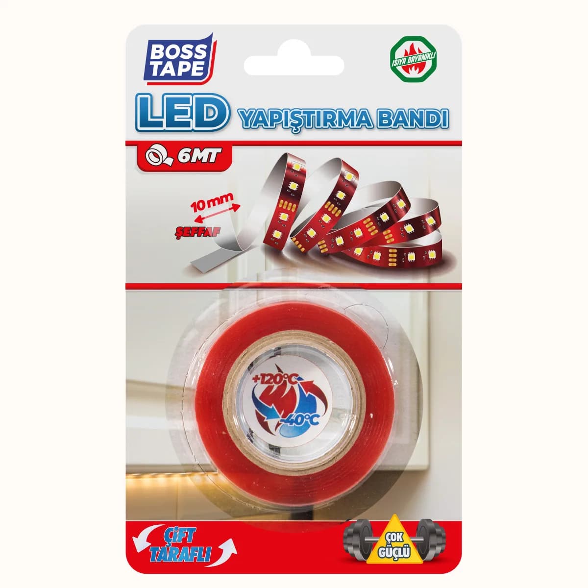 Bosstape LED Yapıştırma Bandı 10 mm x 6 m