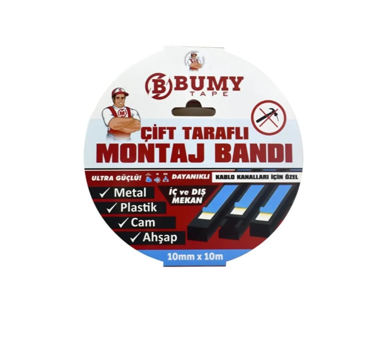 Bumy Çift Taraflı Köpük Montaj Bandı