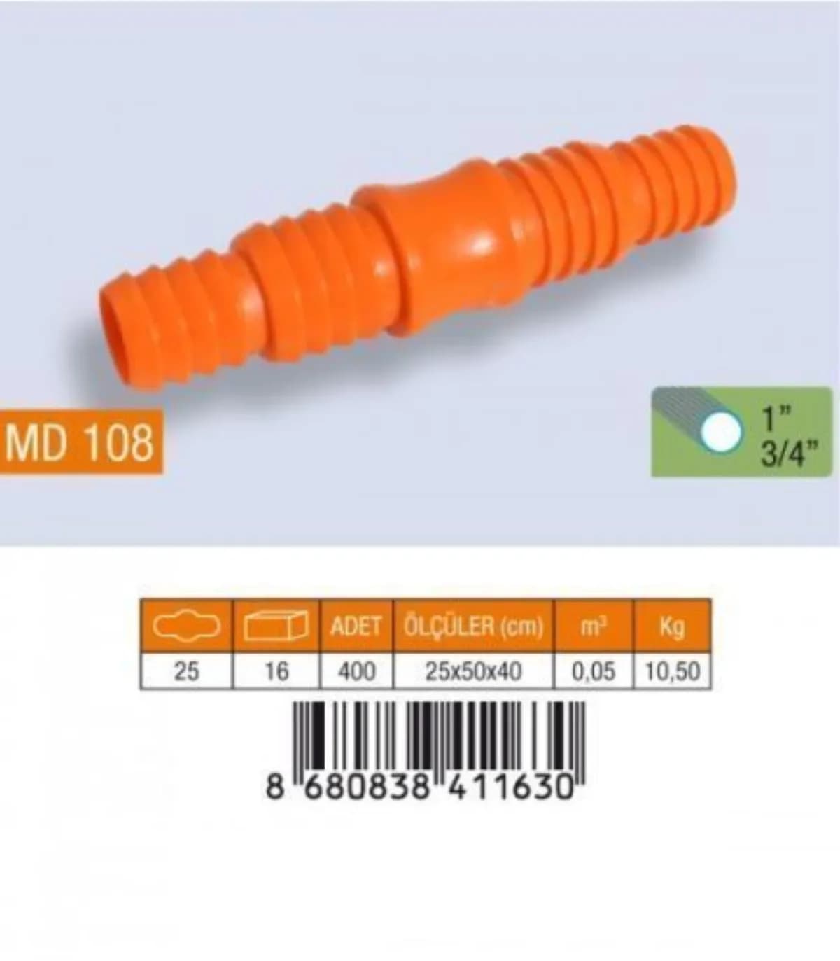 Medalyan Hortum Eki 3/4"-1"