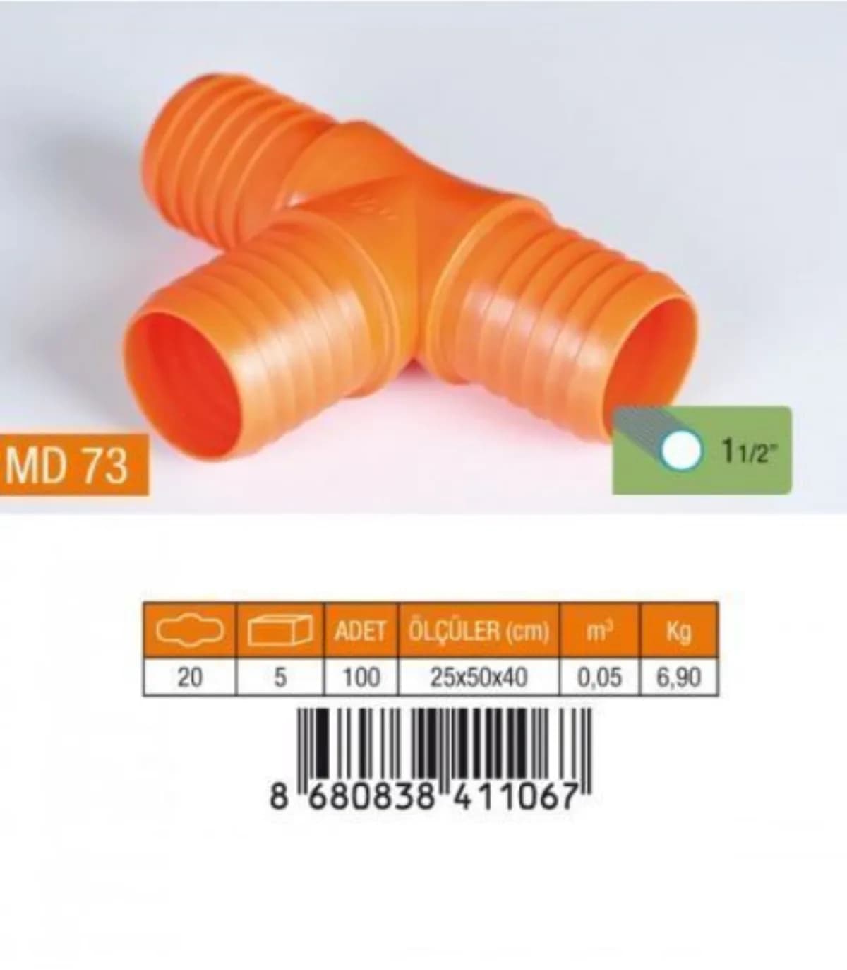 Medalyan Normal Hortum Eki 1 1/2"