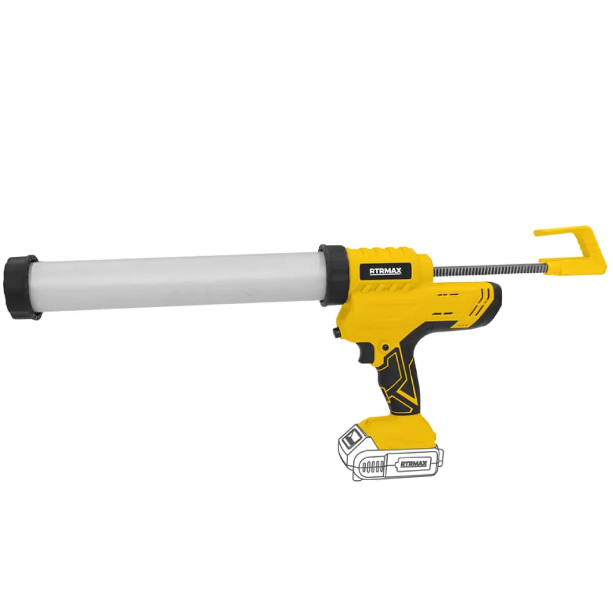 RTR Max RTX 1878B Akülü Sosis Silikon Tabancası (Aküsüz)