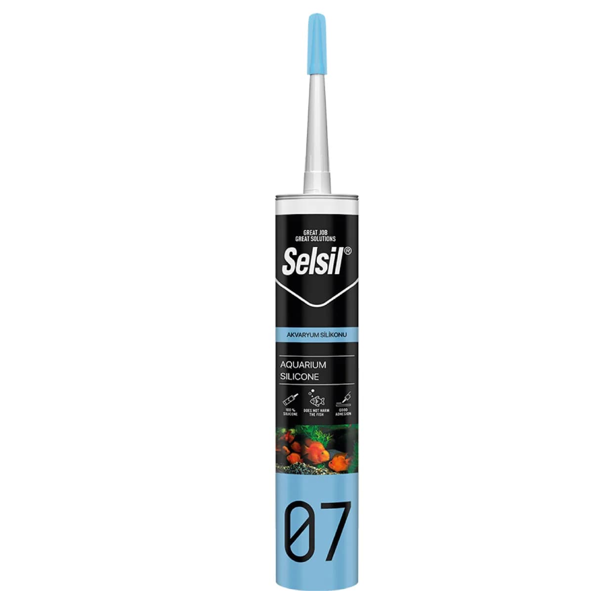 Selsil Akvaryum Silikonu Şeffaf 280 ml