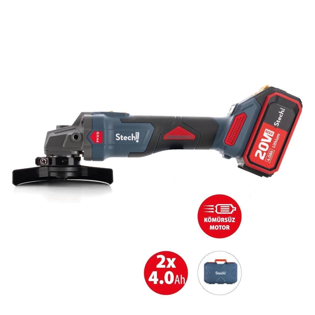 Stechend SX44 Akülü Avuç Taşlama 125 mm