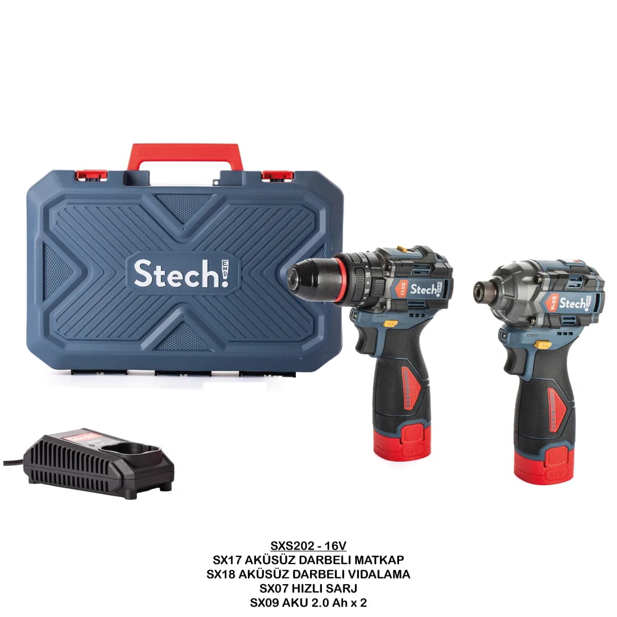 Stechend SXS 202 Akülü Set 16 V (SX17 + SX18)